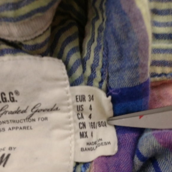 L.O.G.G by H&M Button Down Flannel Size 4 - Picture 10 of 10